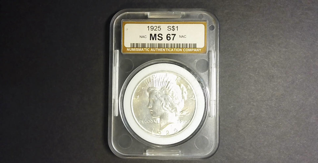 1925 Peace Silver Dollar – NAC MS67 Certified | Gem Mint State | Brilliant U.S. Silver Dollar