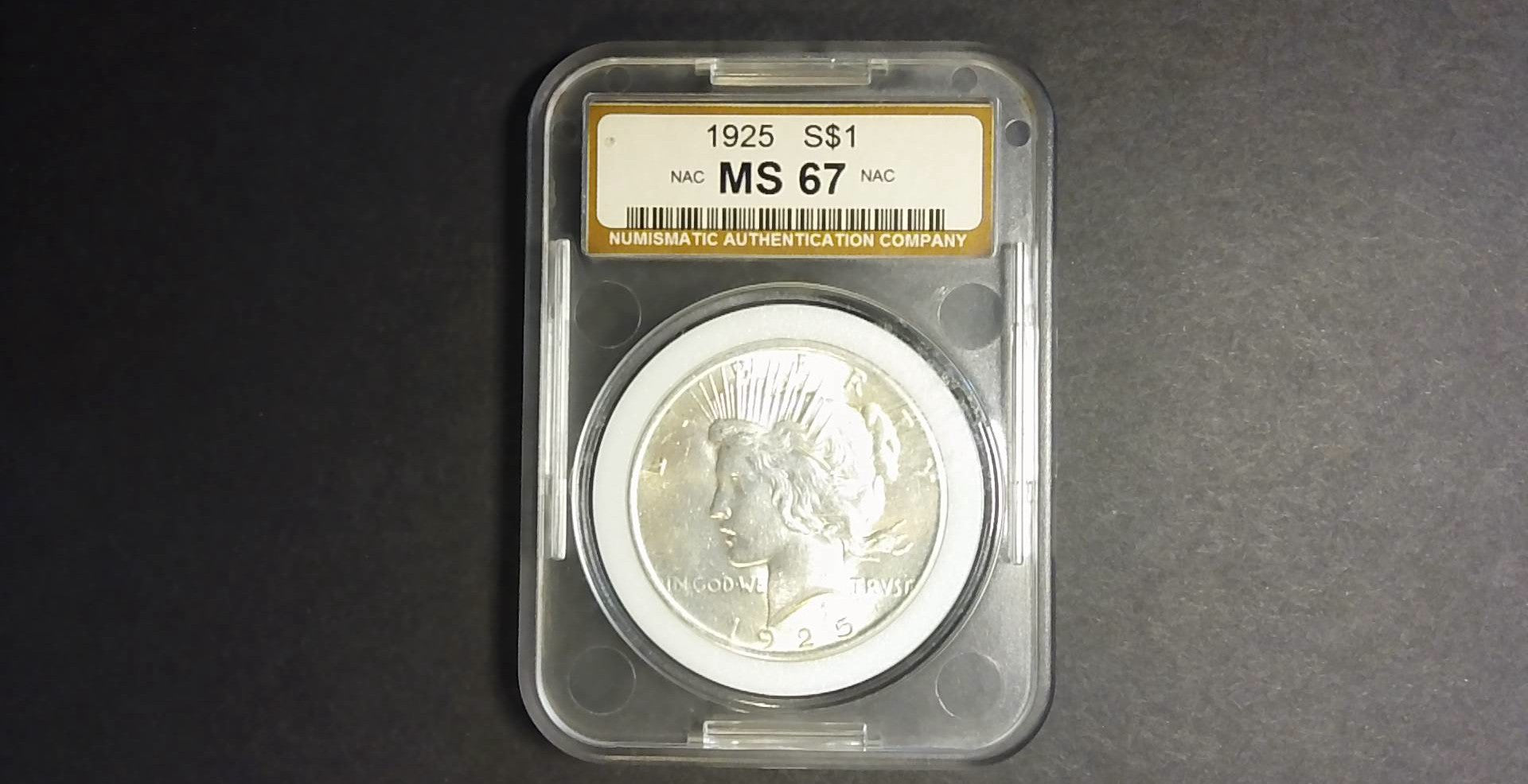 1925 Peace Silver Dollar – NAC MS67 Certified | Gem Mint State | Brilliant U.S. Silver Dollar