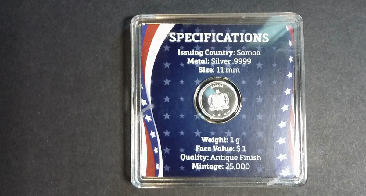 Samoa Independence Day 1 Gram .9999 Silver $1 Coin – Limited Edition COA