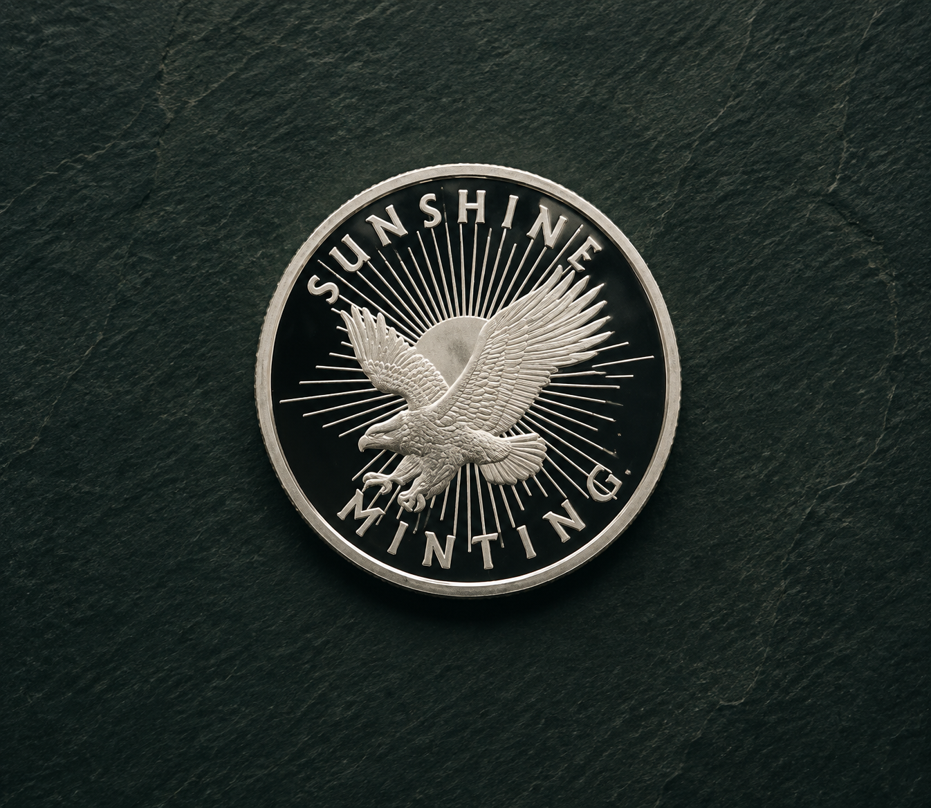 1/2 Troy Ounce Sunshine Minting Silver Round – .999 Fine Silver Eagle Design