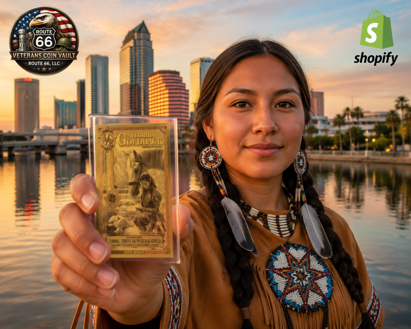 2025 1/2 Florida Goldback® | Spendable 24K Gold Currency | $7.25 Each