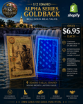 2025 1/2 Idaho Goldback® Alpha Series | 24K Gold Spendable Currency | New