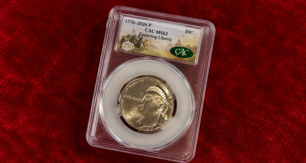 2026-P Enduring Liberty CAC Certified MS62 Half Dollar