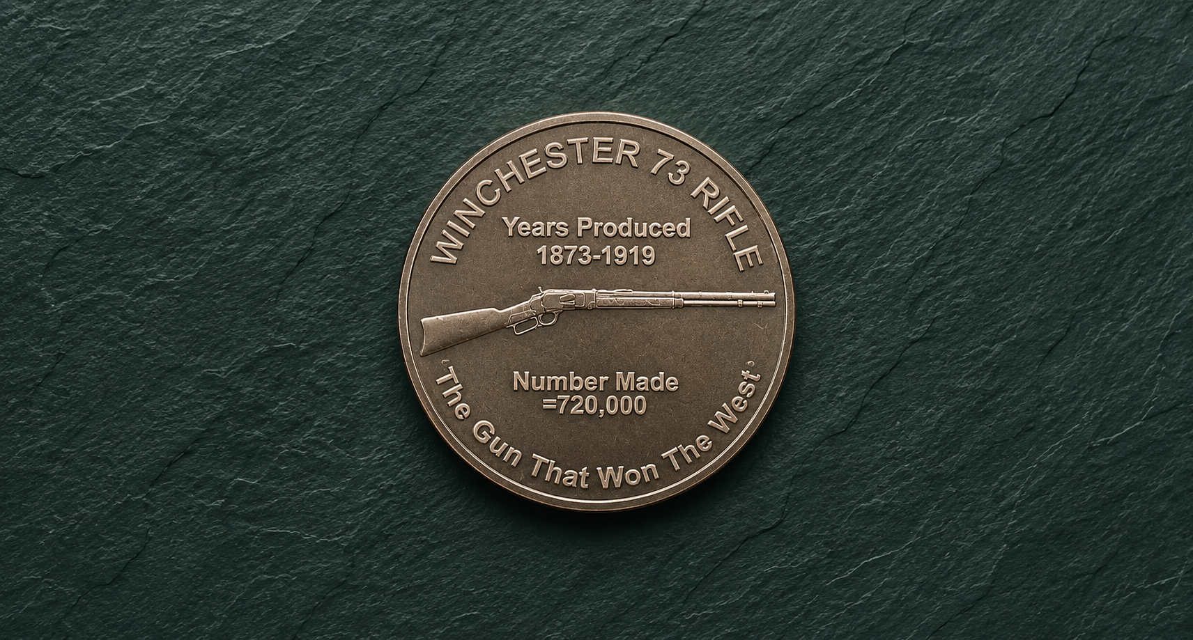 Winchester Model 1873 "The Gun That Won the West" 1 AVDP Ounce .999 Fine Copper Round