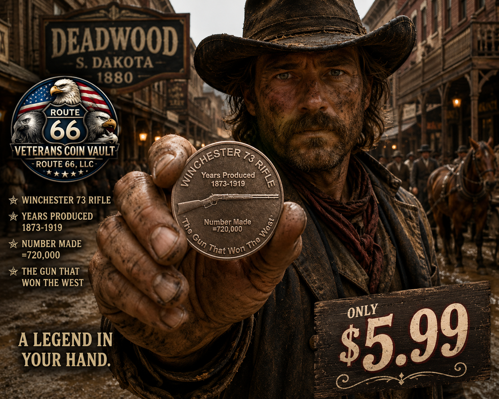 Winchester Model 1873 "The Gun That Won the West" 1 AVDP Ounce .999 Fine Copper Round