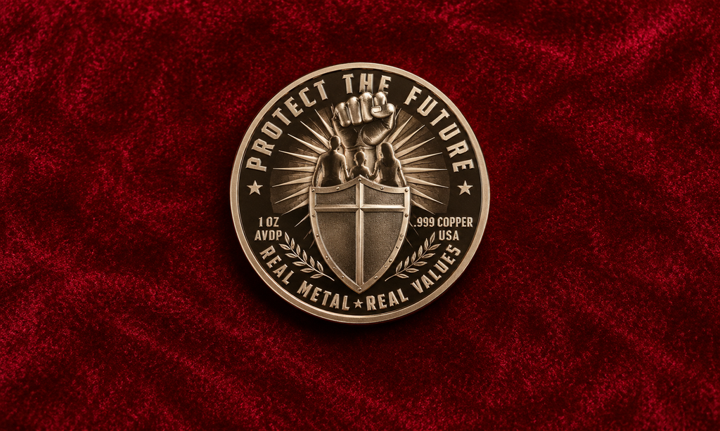 Guns + Gold "Safety in Numbers" 1 AVDP Ounce .999 Fine Copper Round | USA Minted