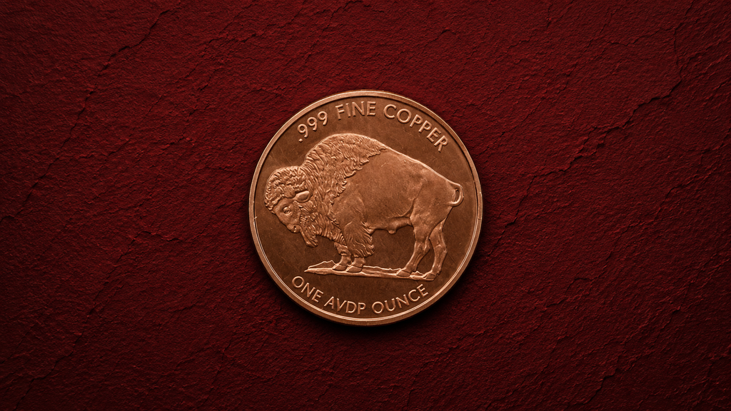 American Buffalo 1 AVDP Ounce .999 Fine Copper Round | USA Bullion Collectible