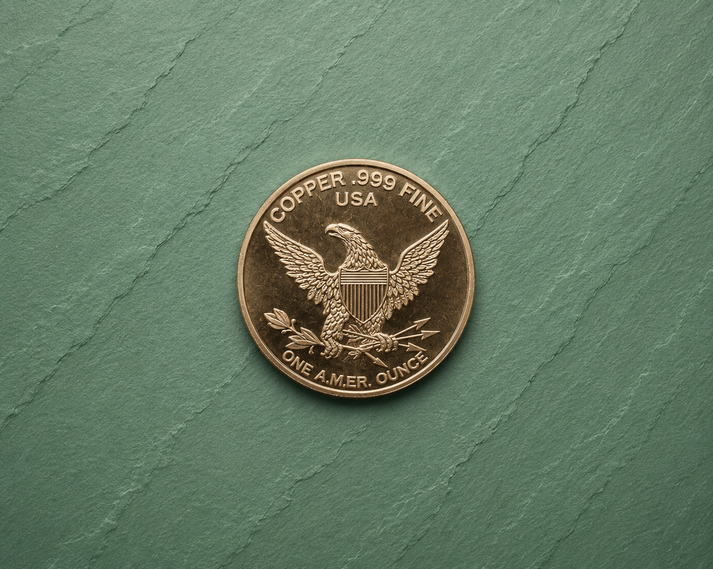 1 oz .999 Fine Copper Round – Benjamin Franklin Design | Collectible Bullion Round