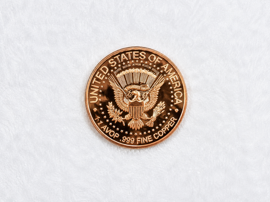 1964 Kennedy Half Dollar Design 1 AVDP .999 Fine Copper Round – Collectible Replica | Veterans Coin Vault Route 66