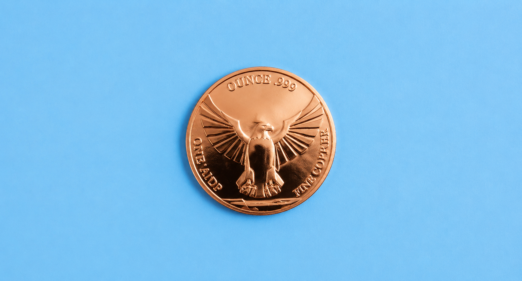 Colorized American Eagle High Relief 1 oz .999 Fine Copper Round | Patriotic Collectible