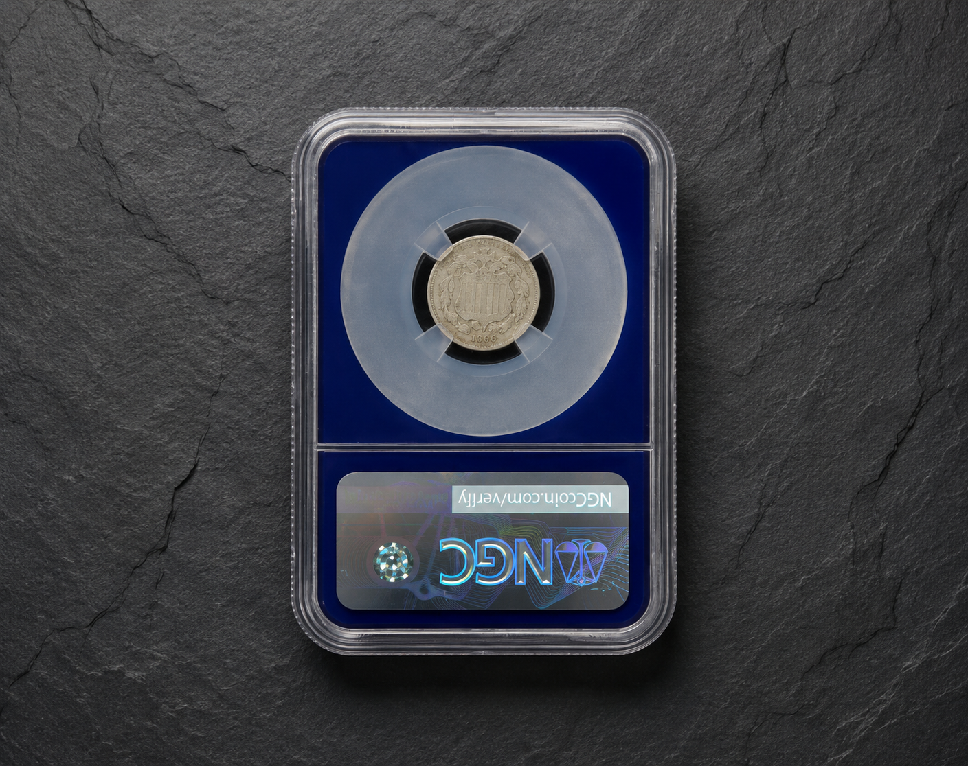 1865 Three-Cent Nickel (3CN) NGC Certified Genuine | Historic U.S. Coin