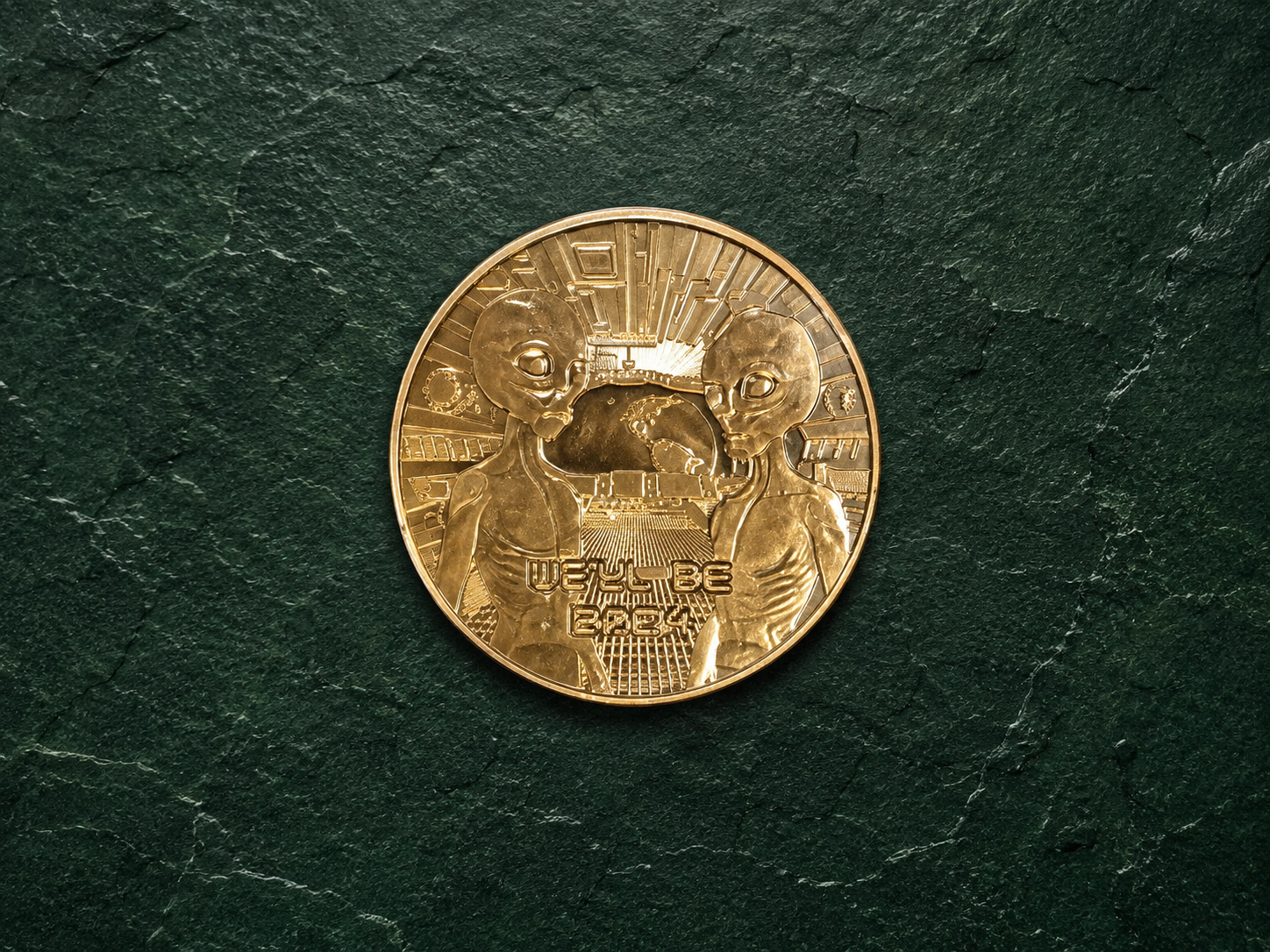 Alien "We'll Be Back" 1 oz .999 Fine Copper Round | UFO Collectible Bullion Round