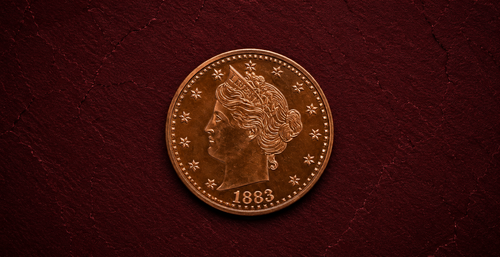 1883 Liberty "V" Nickel Tribute 1 oz .999 Fine Copper Round – Collectible Copper Bullion
