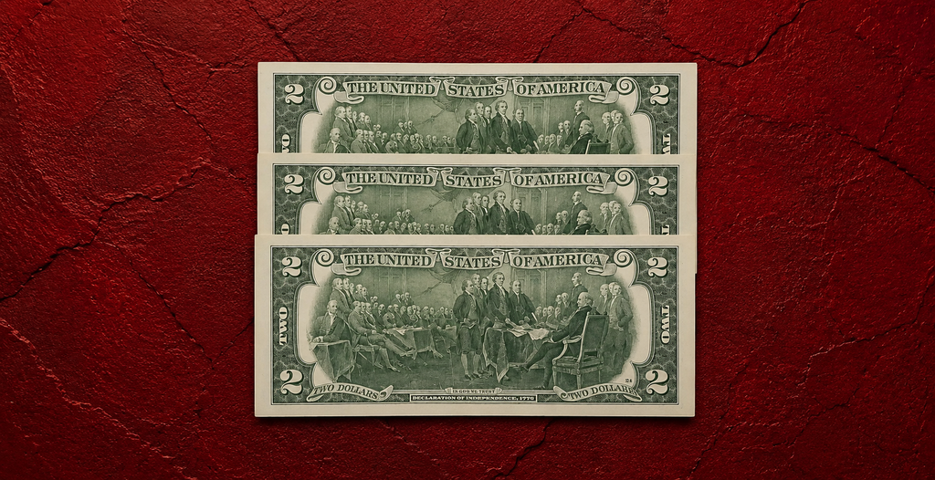 Three Consecutive 2017A $2 Federal Reserve Notes – 321 Prefix | San Francisco District | Uncirculated | $15 for 3
