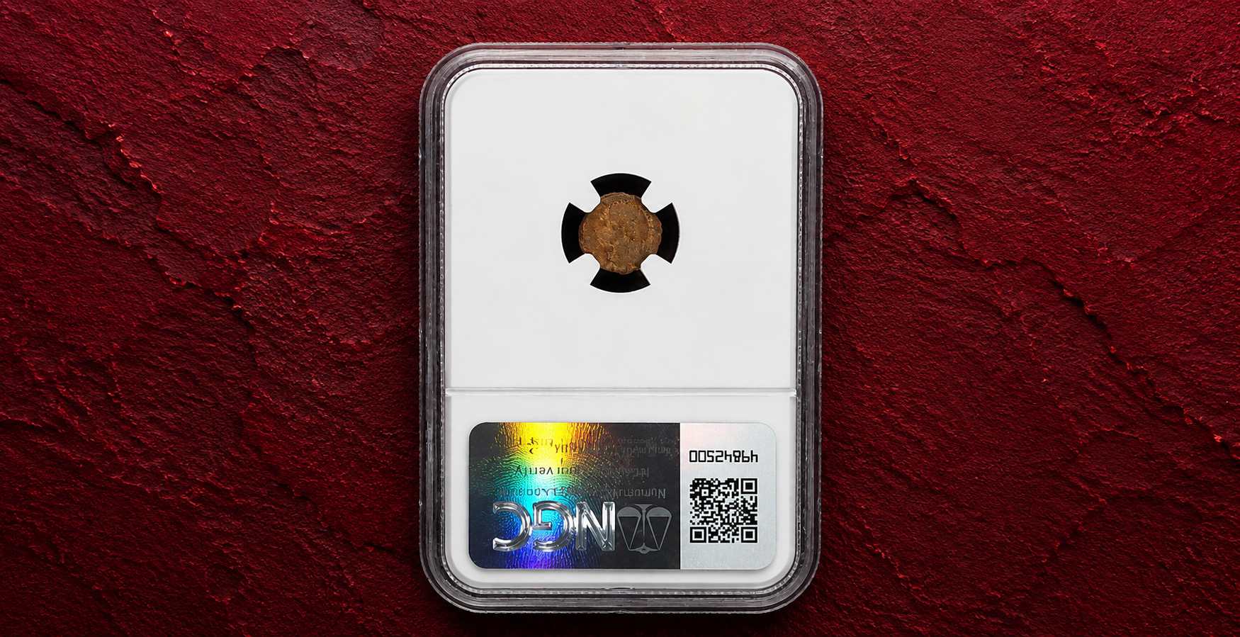 Western Roman Empire Valentinian II AE4 (Nummus) Ancient Bronze Coin – NGC Certified (AD 375–392)