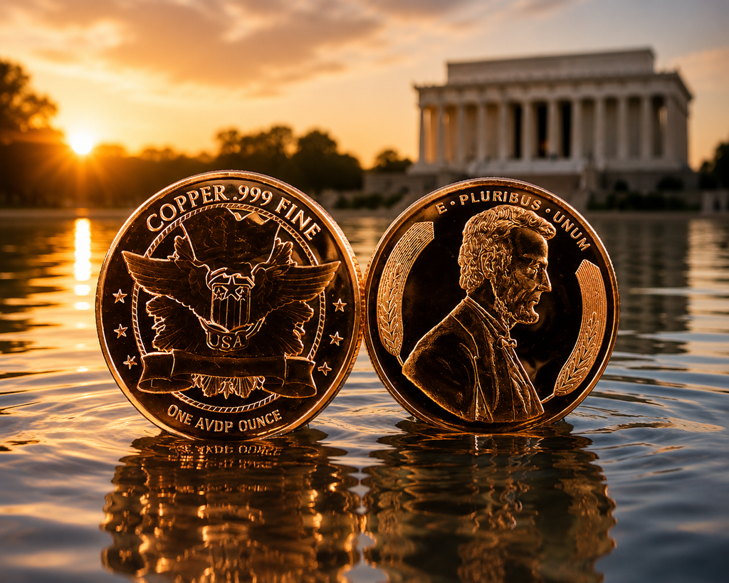 2026 Lincoln Cent Commemorative 1 oz .999 Fine Copper Round – 250 Years of America – BU