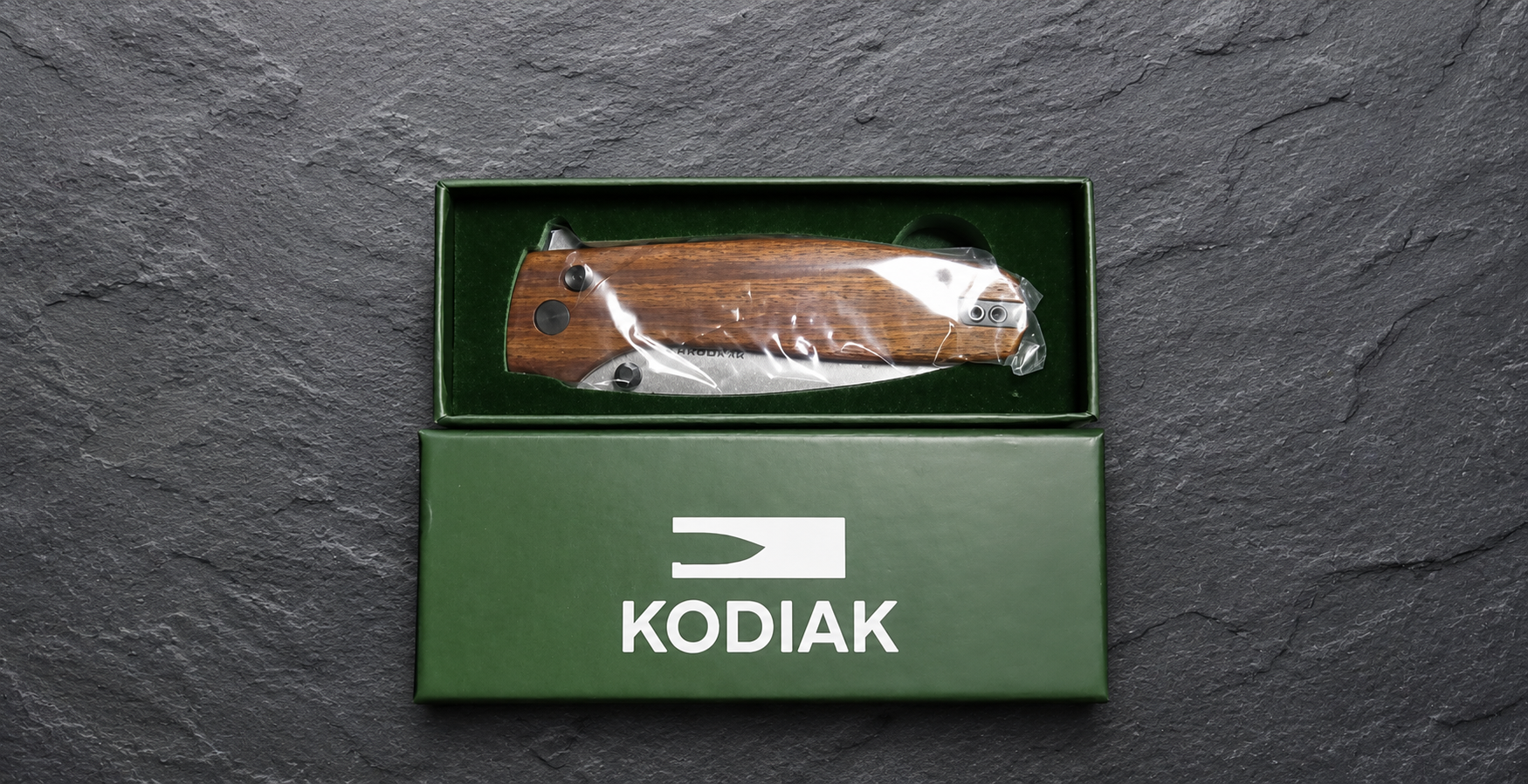 D2 Steel Folding Knife – Rosewood Handle | New in Box | Free Shipping - BladeBox - Kodiak