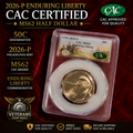 2026-P Enduring Liberty CAC Certified MS62 Half Dollar