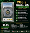 1968-S Roosevelt Dime PCGS PR69 Proof