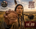 American Buffalo 1 AVDP Ounce .999 Fine Copper Round | USA Bullion Collectible