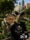 Alien "We'll Be Back" 1 oz .999 Fine Copper Round | UFO Collectible Bullion Round