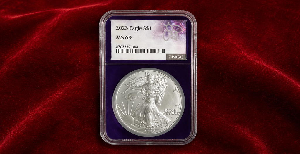2023 American Silver Eagle $1 NGC MS69 | 1 Troy Oz .999 Fine Silver | Certified Bullion Coin