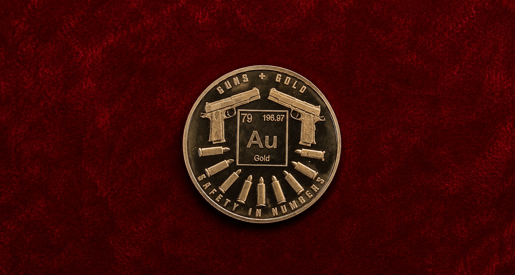 Guns + Gold "Safety in Numbers" 1 AVDP Ounce .999 Fine Copper Round | USA Minted