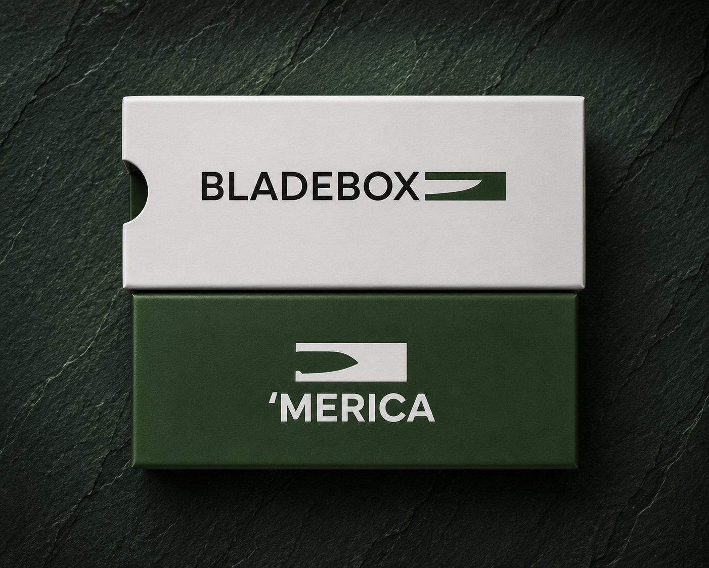 BladeBox "M'ERICA" Folding Knife | D2 Steel Blade | 6061 Aluminum Handle | Silver