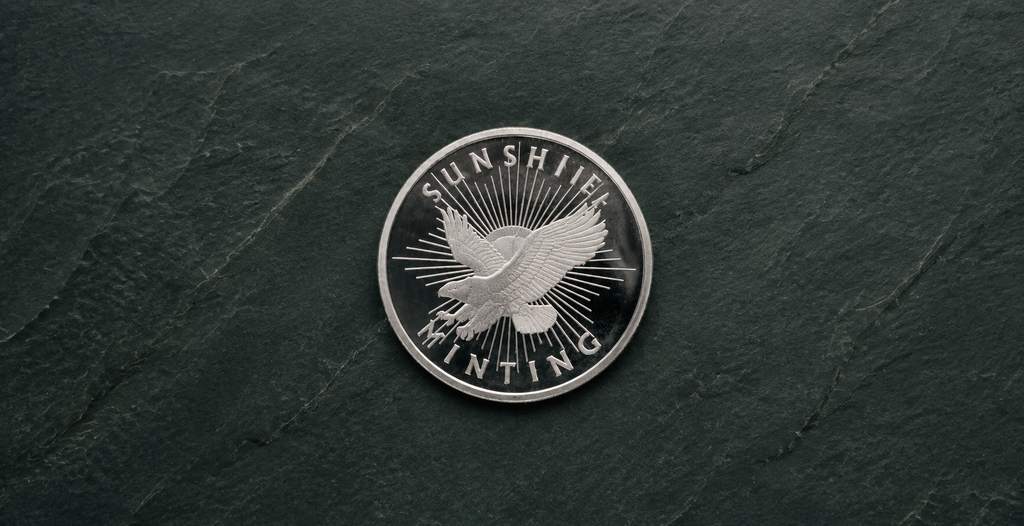1/2 Troy Ounce Sunshine Minting Silver Round – .999 Fine Silver Eagle Design